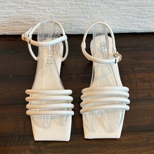 White Strappy Sandals